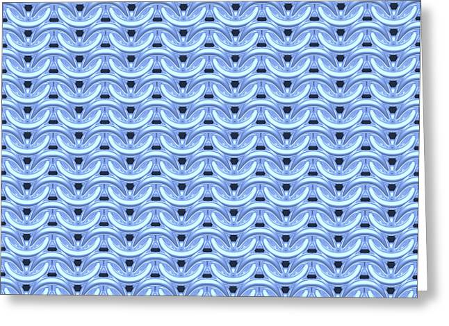 Dawn Blue Maille Greeting Card
