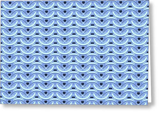 Dawn Blue Maille Greeting Card