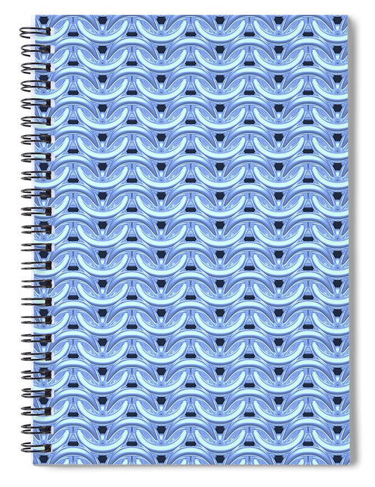 Dawn Blue Maille Spiral Notebook