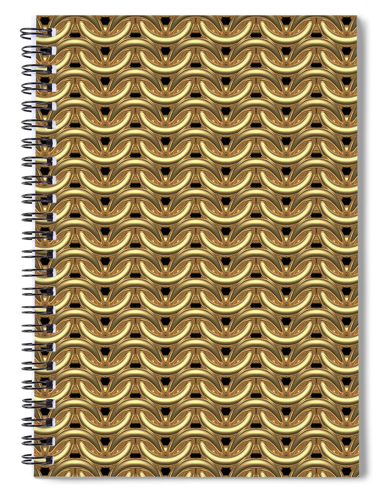 Golden Maille Spiral Notebook