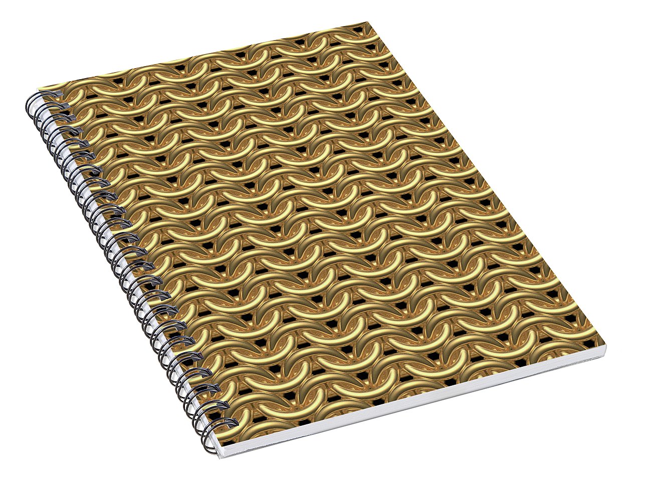 Golden Maille Spiral Notebook