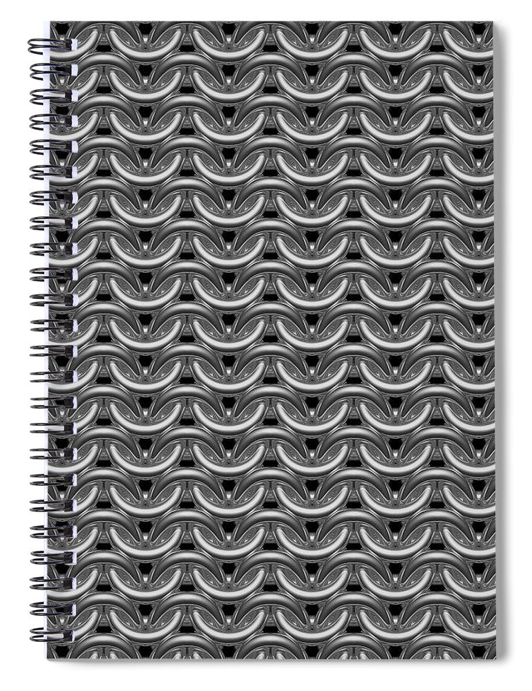 Grey Maille Spiral Notebook