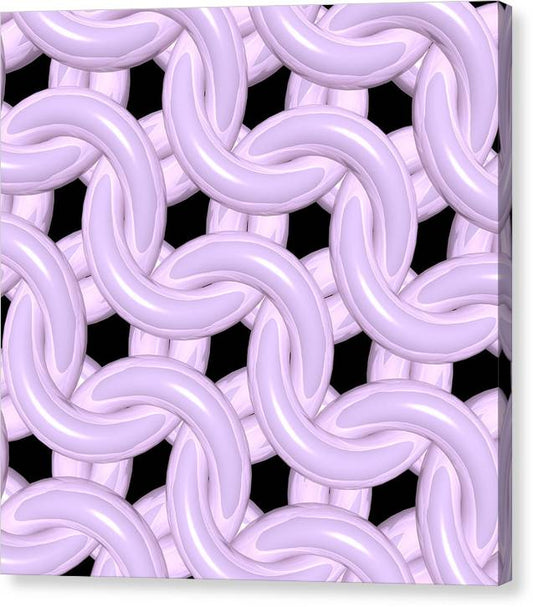 Pink Candy Maille Canvas Print