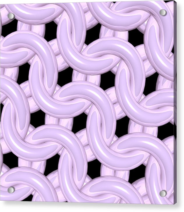 Pink Candy Maille Acrylic Print