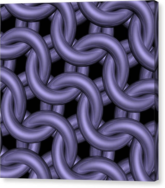 Royal Orchid Maille Canvas Print
