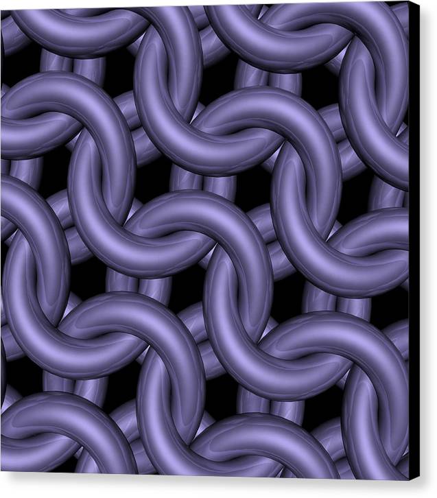Royal Orchid Maille Canvas Print
