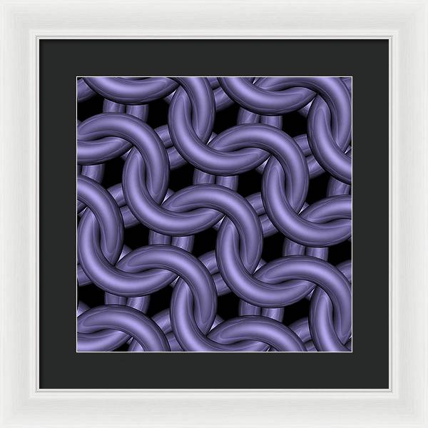 Royal Orchid Maille Framed Print