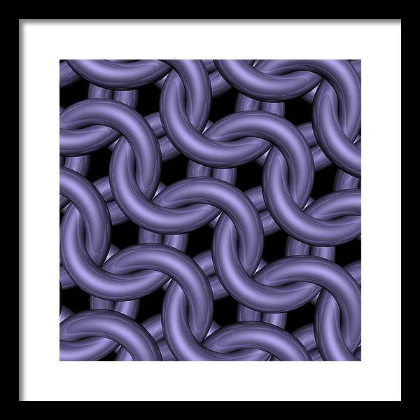 Royal Orchid Maille Framed Print