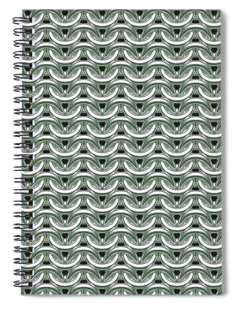 Silver Sage Maille Spiral Notebook