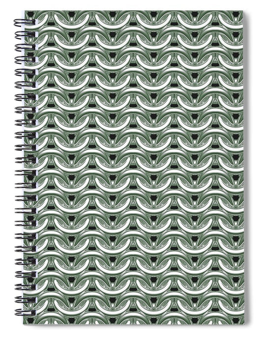 Silver Sage Maille Spiral Notebook
