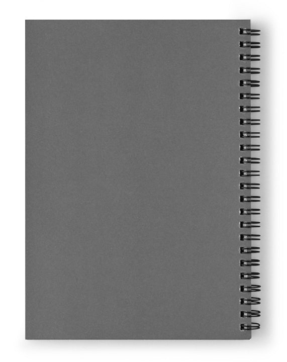 Black Silver Maille Spiral Notebook