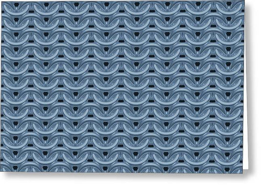 Twilight Blue Maille Greeting Card