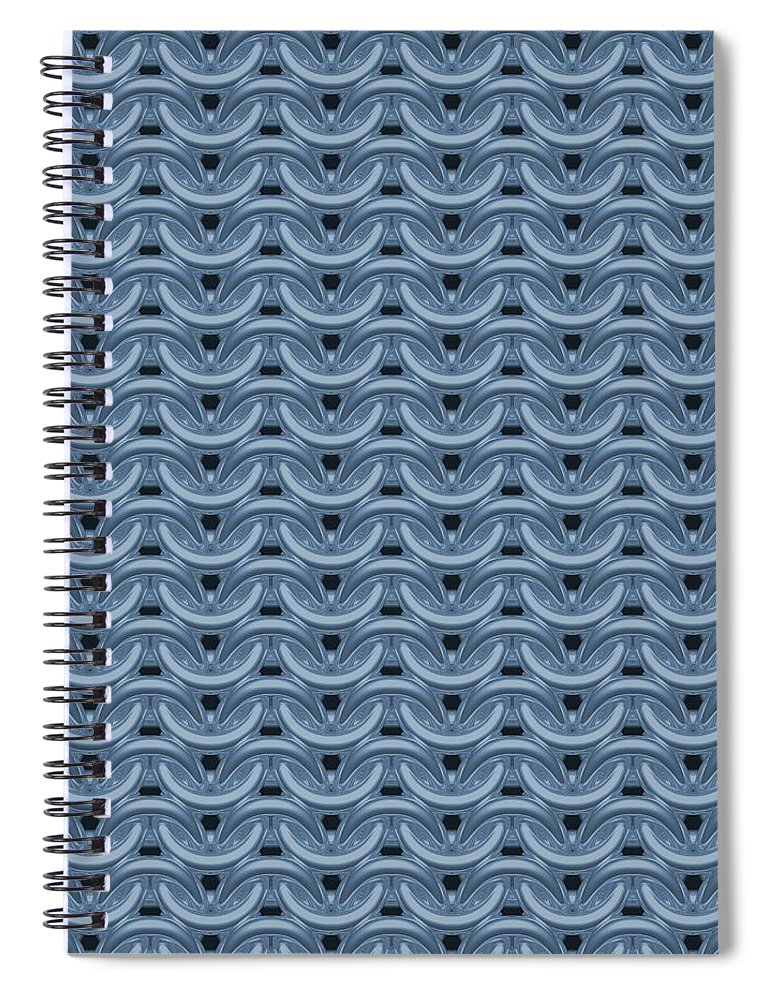 Twilight Blue Maille Spiral Notebook