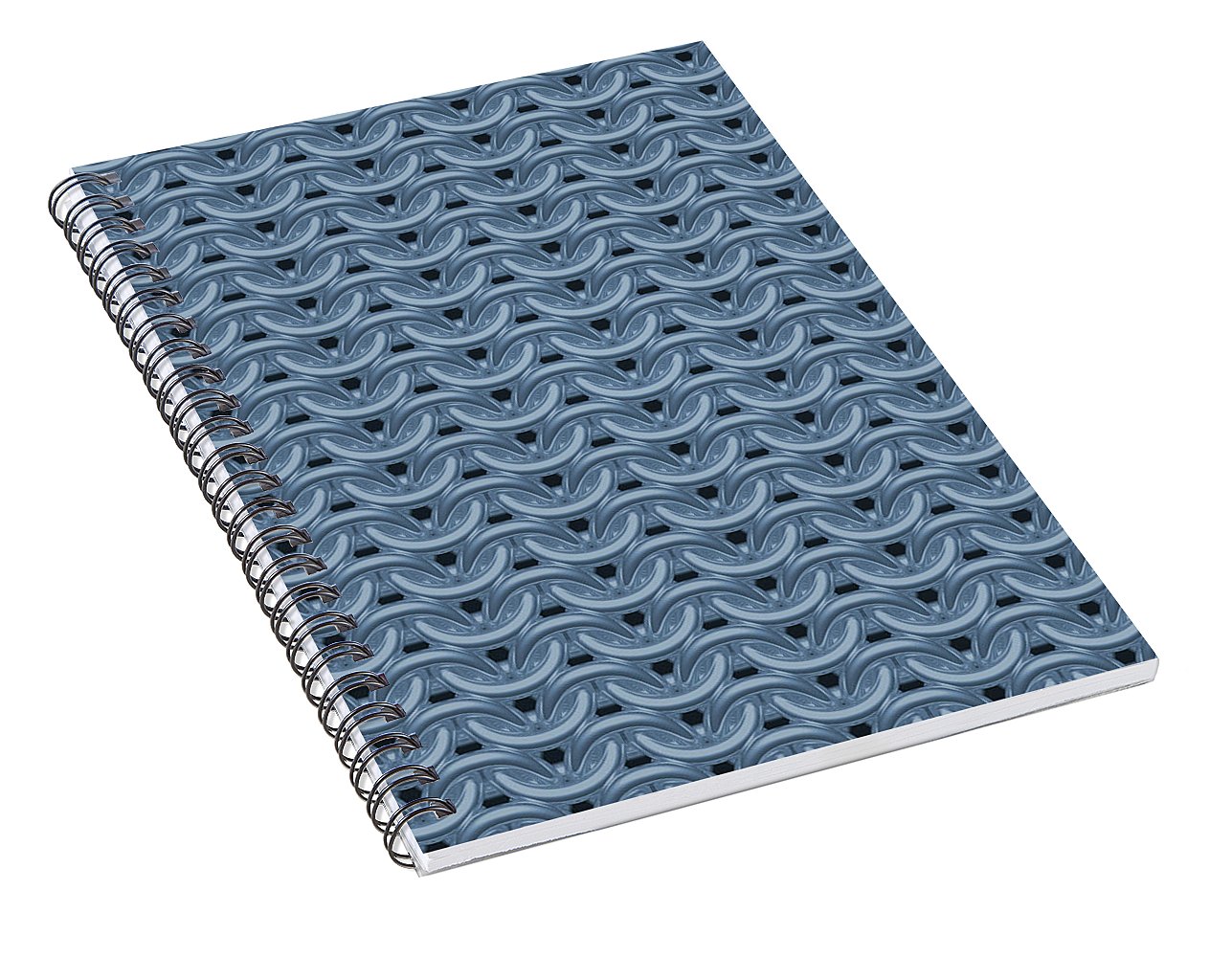 Twilight Blue Maille Spiral Notebook